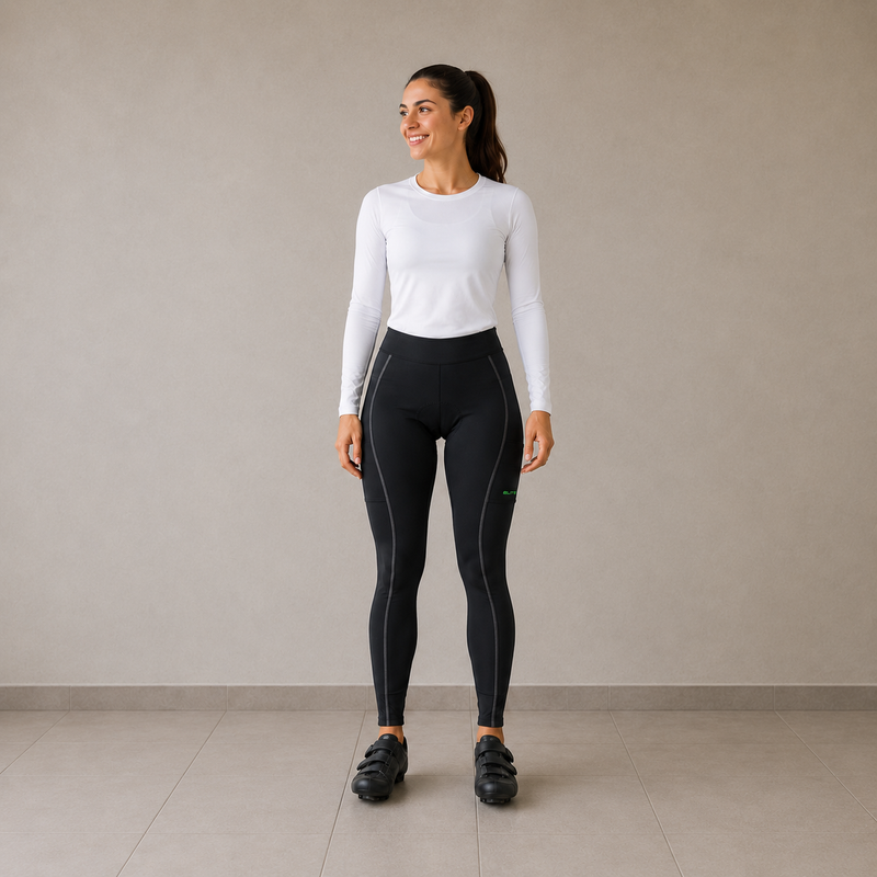 Calça Bike Feminina Preta Adulto Elite para Ciclismo