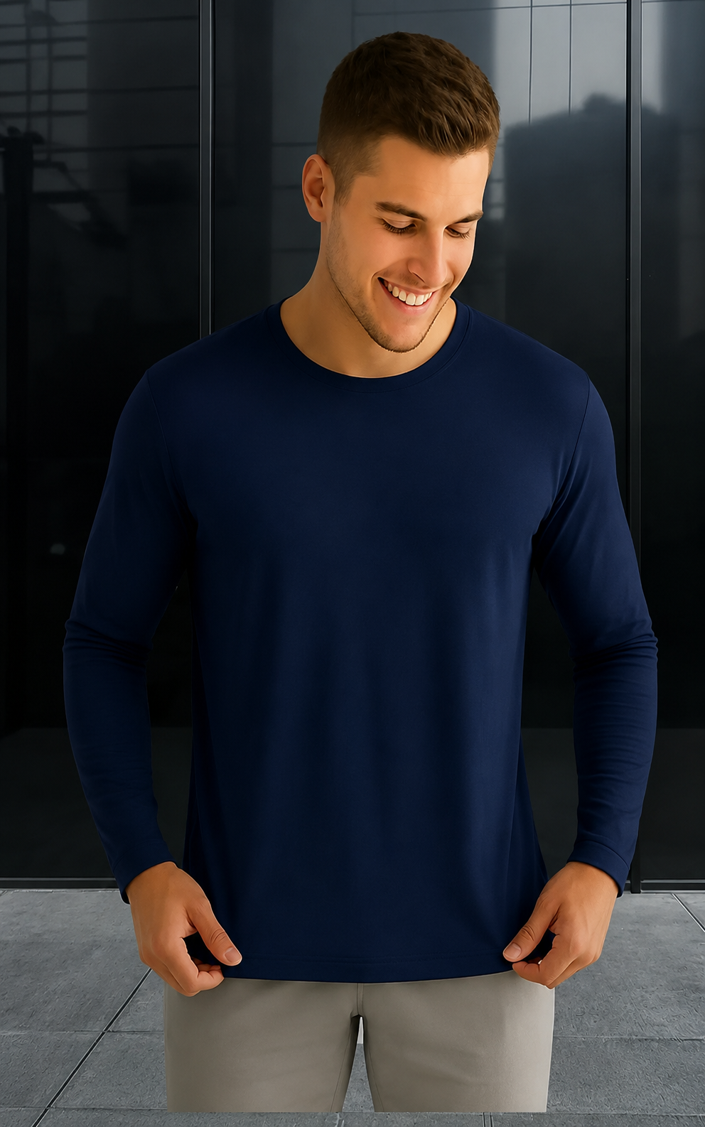 Camiseta Térmica Manga Longa Plus Size Masculina | Teleco Sports