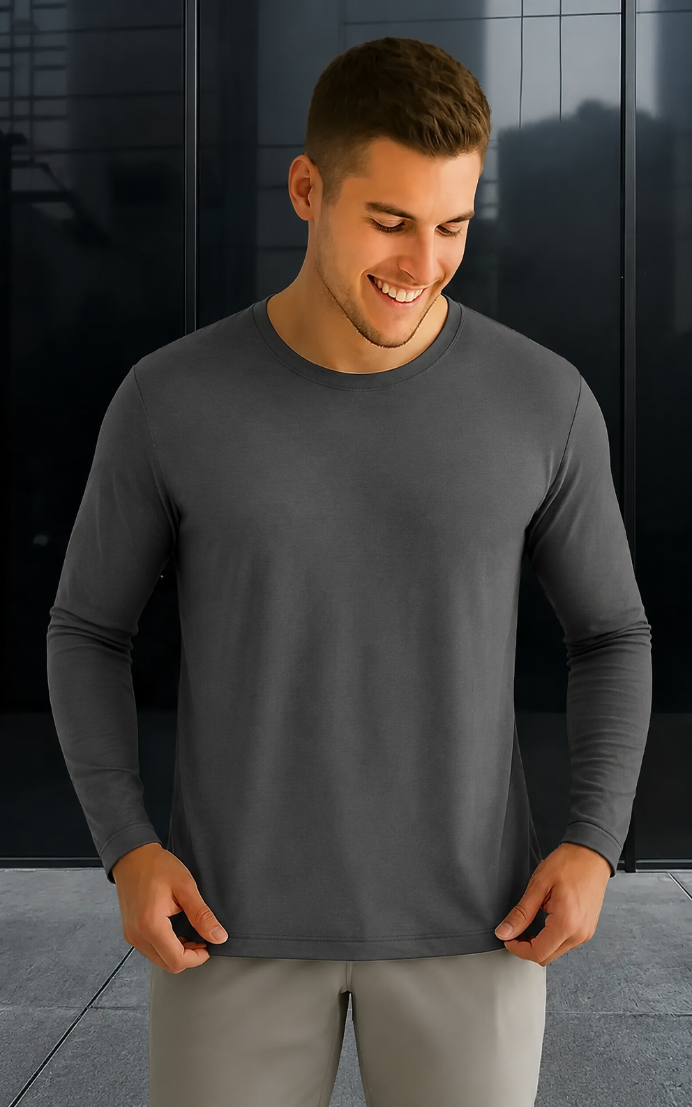 Camiseta Térmica Manga Longa Plus Size Masculina | Teleco Sports