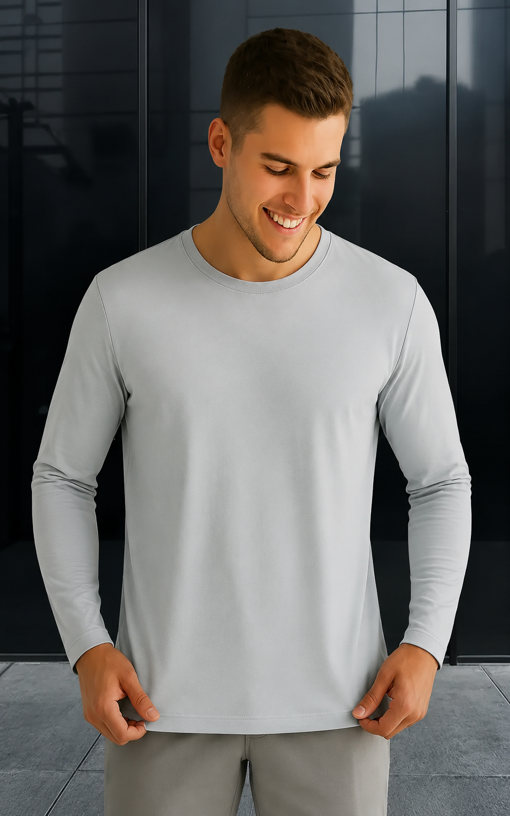 Camiseta Térmica Manga Longa Plus Size Masculina | Teleco Sports