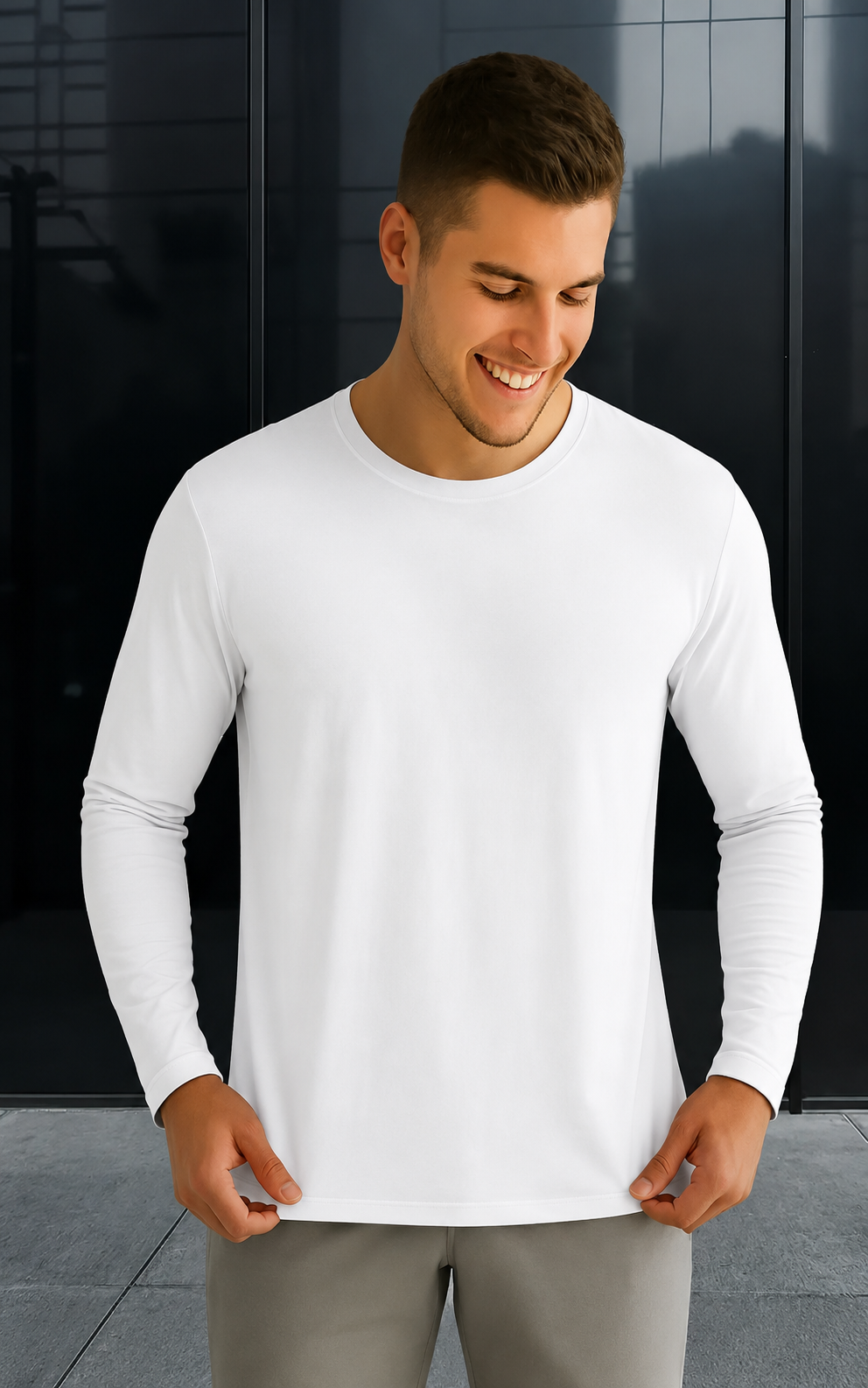 Camiseta Térmica Manga Longa Plus Size Masculina | Teleco Sports