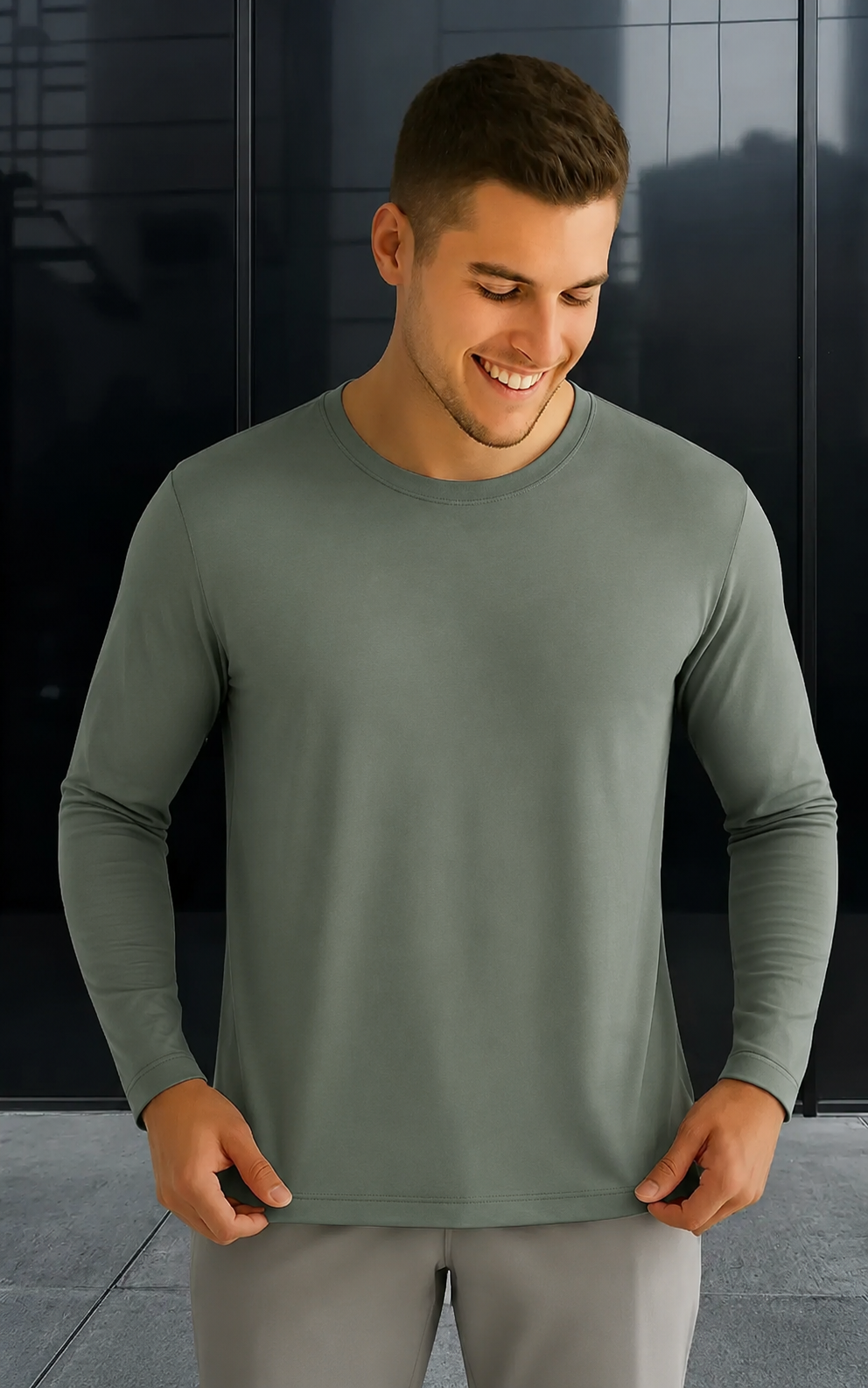 Camiseta Térmica Manga Longa Plus Size Masculina | Teleco Sports