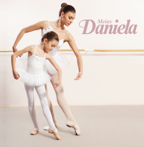 Meia-Calça Infantil Fio 40 para Balé Daniela | Teleco Sports